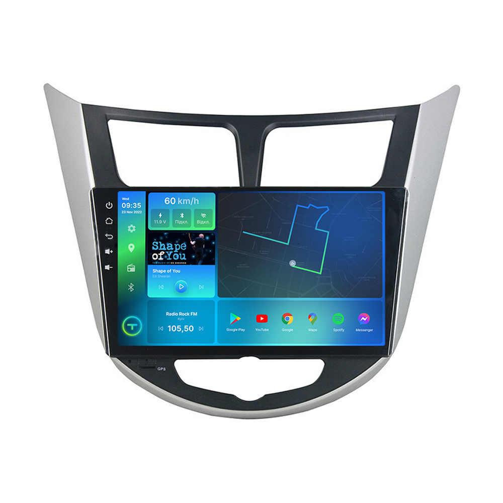Магнитола штатная Torssen Hyundai Accent 2011-2018 B/G F98256 4G Carplay DSP (202307475)