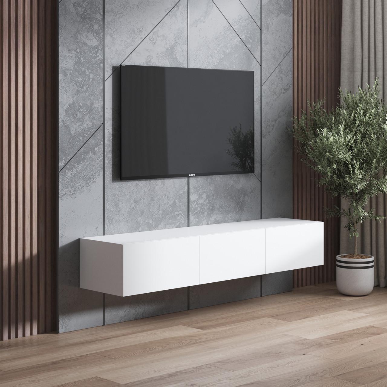 Тумба под телевизор навесная Вайс M-19 1802х418х300 мм Белый (30678521) - фото 1