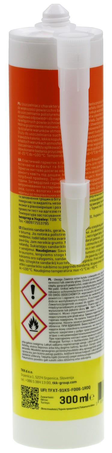 Герметик каучуковый TKK Seal Roof Repair для битума и кровли 300 мл Прозрачный (18340) - фото 2