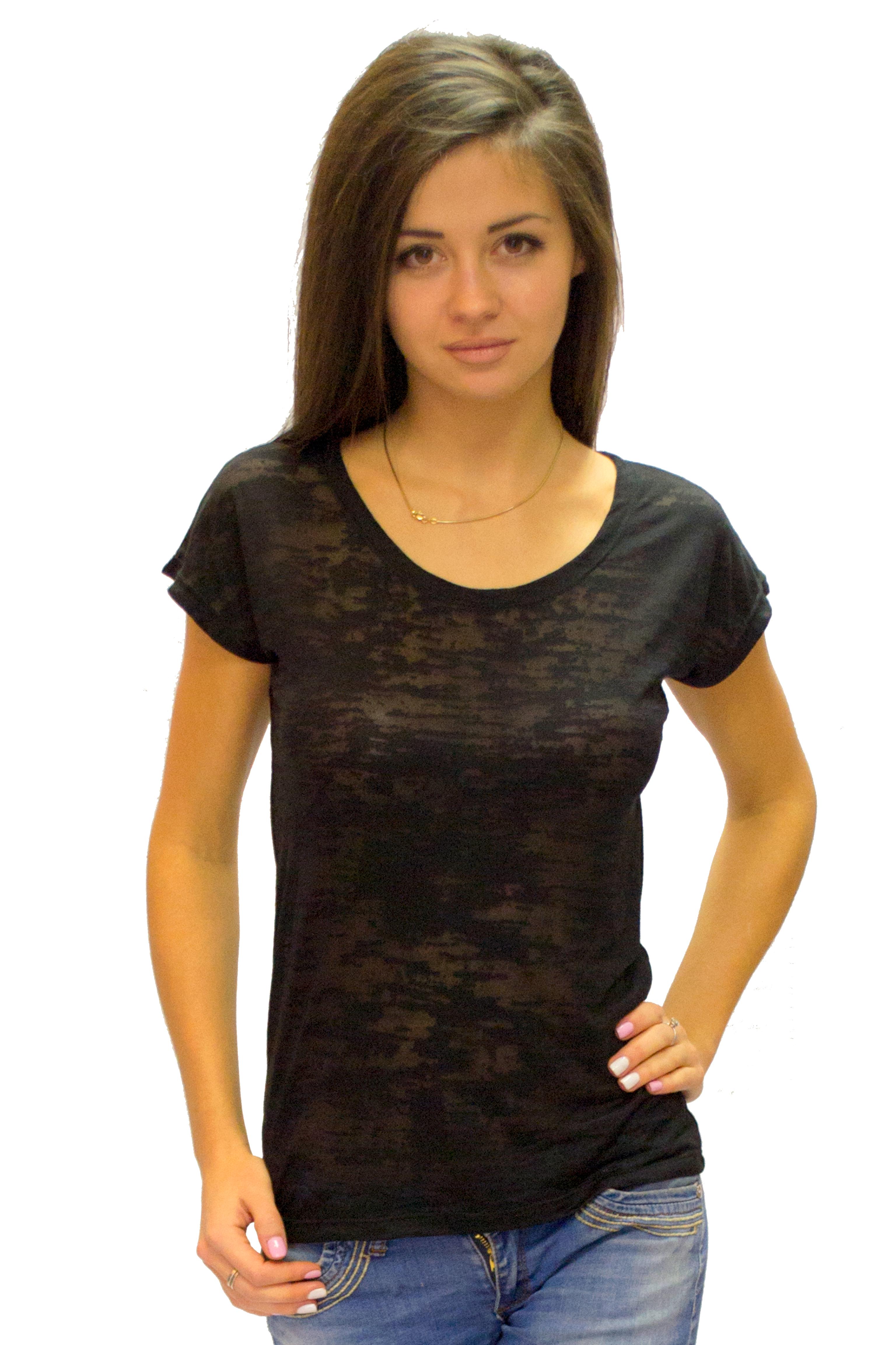 Футболка женская Наталюкс XL Черный (8223331704251)