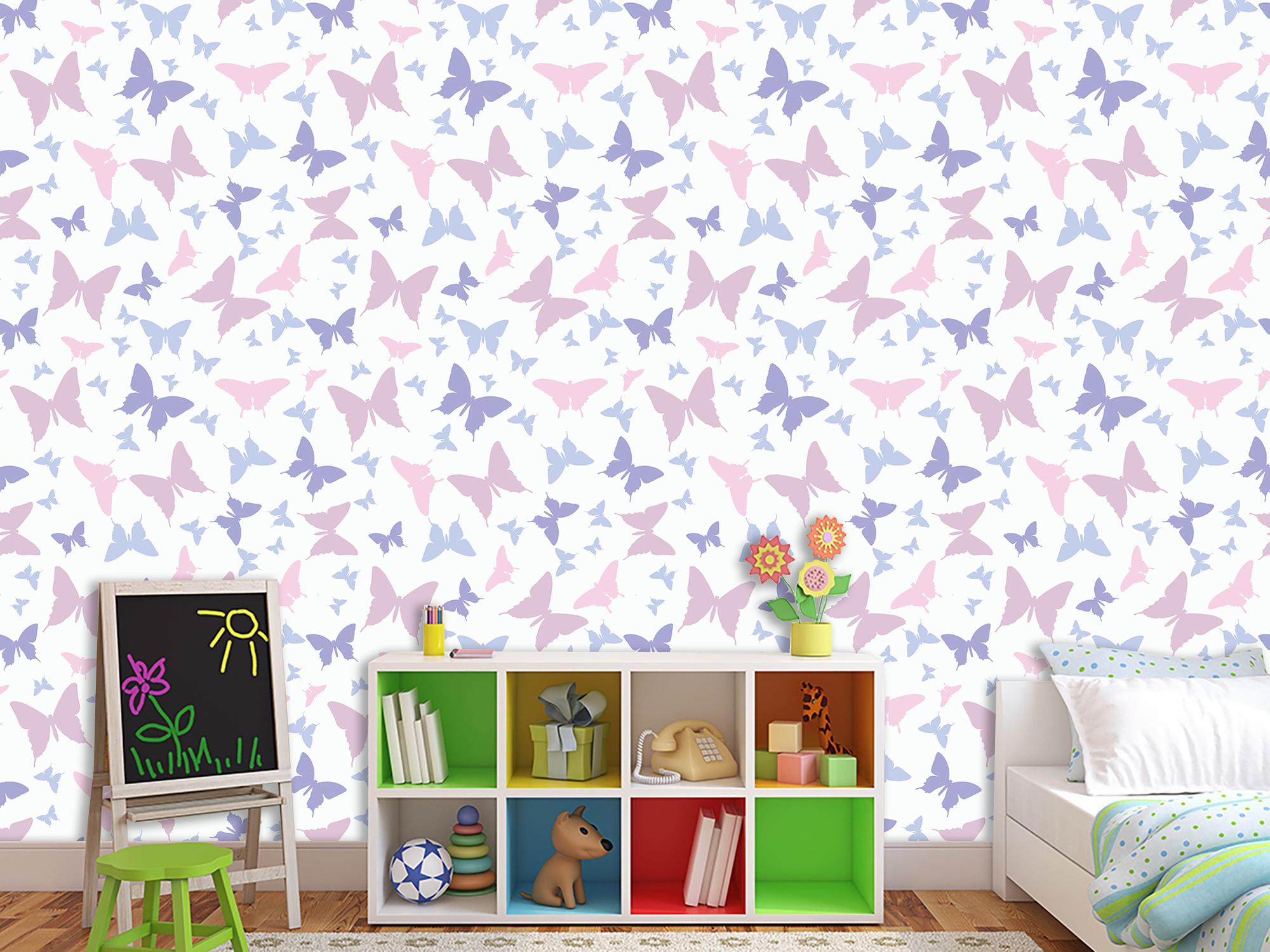 Фотошпалери флізелінові Upstream Різнокольорові силуети метеликів 180х120 см (S5KID-074/2) - фото 6 Фотошпалери флізелінові Upstream Різнокольорові силуети метеликів 180х120 см (S5KID-074/2) - фото 6