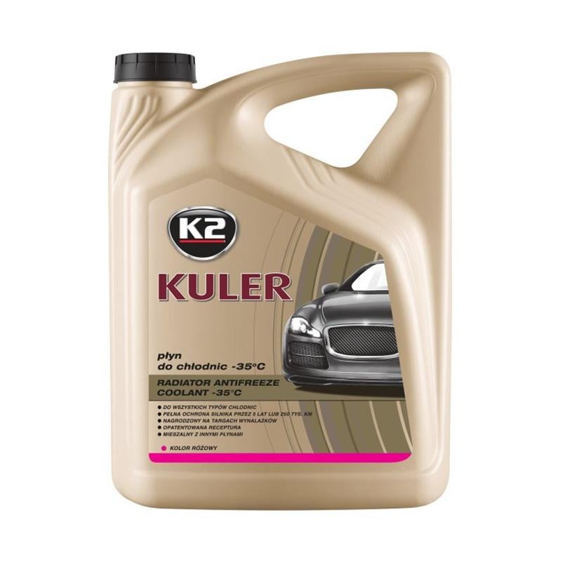 Антифриз K2 Kuler Long Life -35°C G13 5 л Рожевий (T205R)