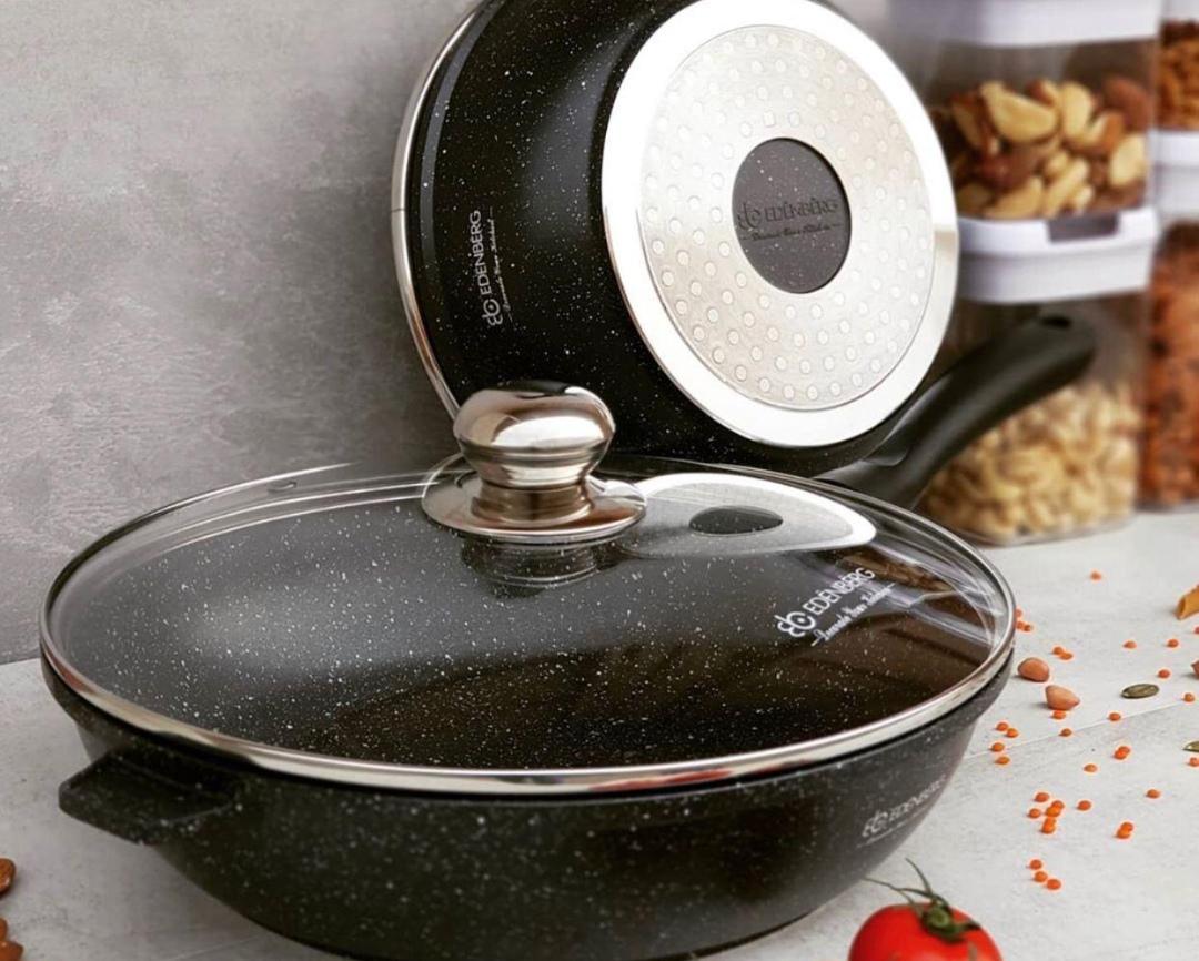 Сковорода с крышкой Edenberg 28 см (EB-3322) - фото 6