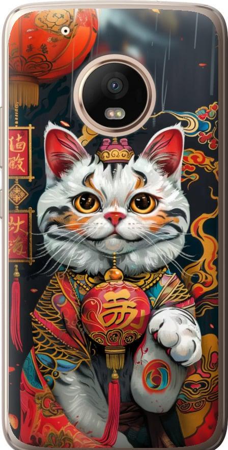 Чехол на Motorola Moto G5 PLUS China Cat v2 (6135u-1038-42517)