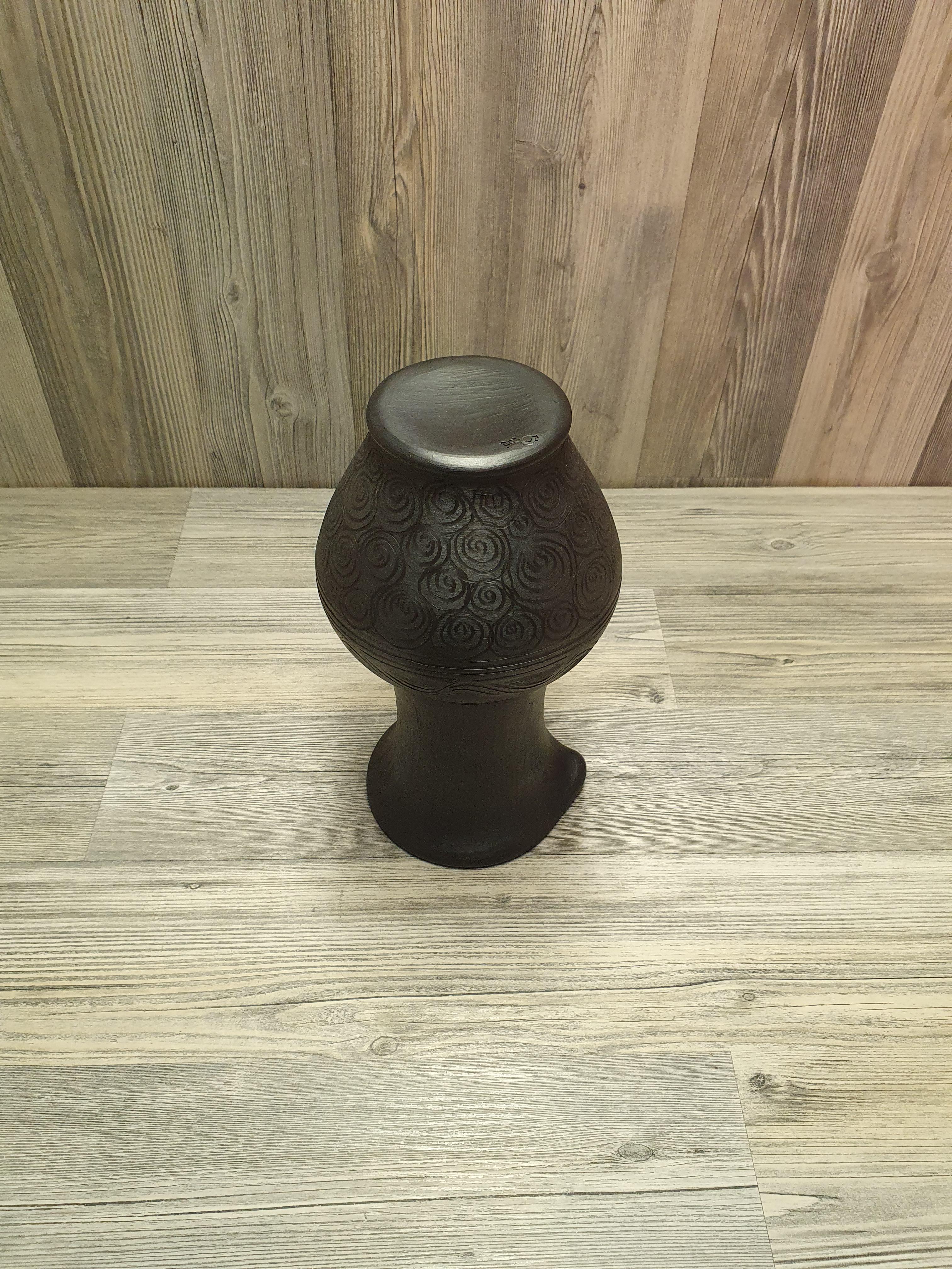 Глечик з чорної глини (5292) - фото 7