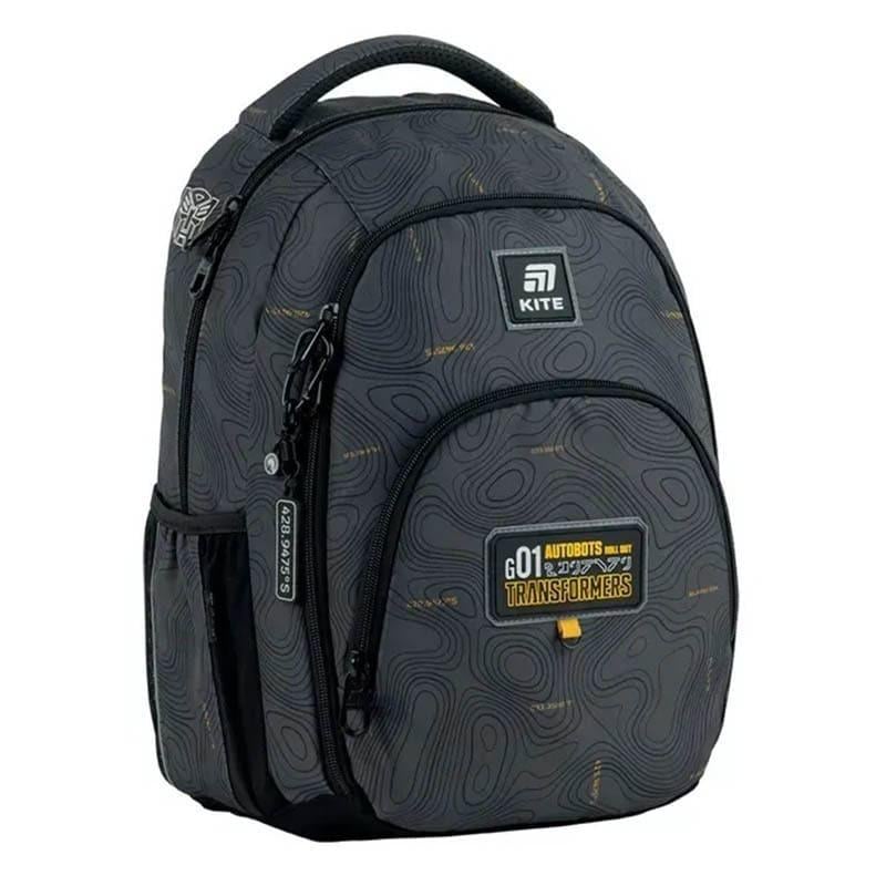 Школьный рюкзак Kite Education teens 905M Transformers 19.5л Серый (TF25-905M)
