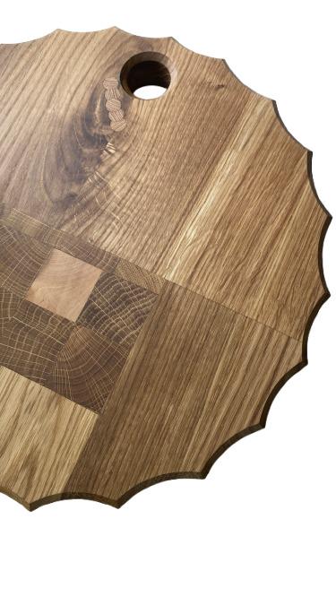 Доска обрабатывающая круглая Ясень и Дуб 37x4 см (1036-25) - фото 3 Доска обрабатывающая круглая Ясень и Дуб 37x4 см (1036-25) - фото 3