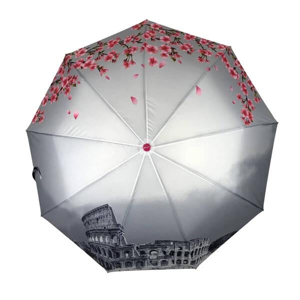 Зонт Toprain женский полуавтомат складной 9 спиц Розовый (59459)