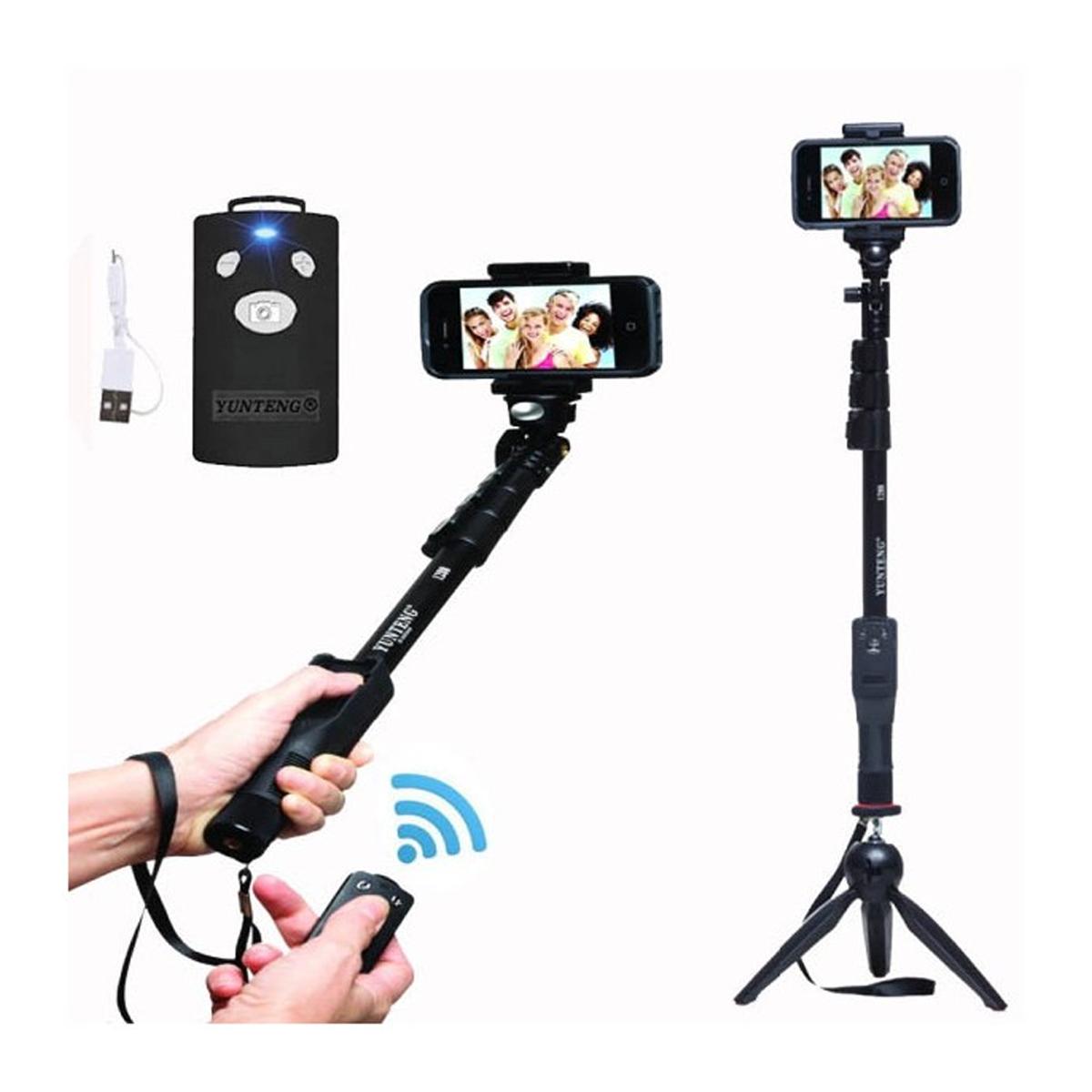 Монопод-штатив Yunteng YT-1288 Pro телескопический со съемной кнопкой 125 см Black (YT 1288) - фото 6 Монопод-штатив Yunteng YT-1288 Pro телескопический со съемной кнопкой 125 см Black (YT 1288) - фото 6