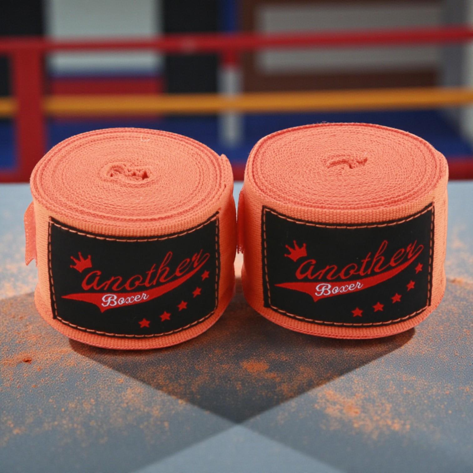 Бинты боксерские Another Boxer под перчатки 3 м Персиковый - фото 3