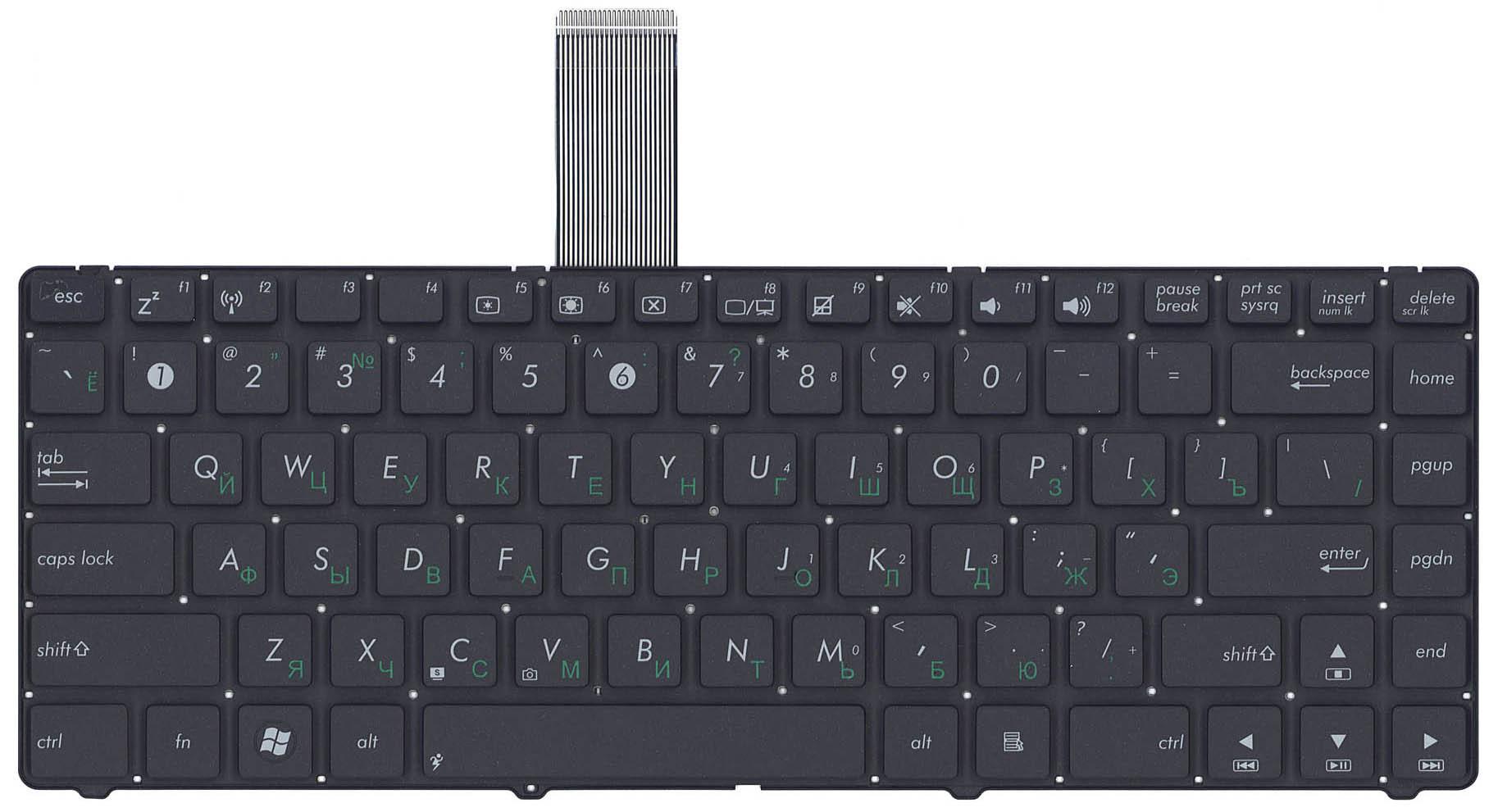Клавіатура для ноутбука Asus K45/U46/U44/U34F Black Клавіатура для ноутбука Asus K45/U46/U44/U34F Black