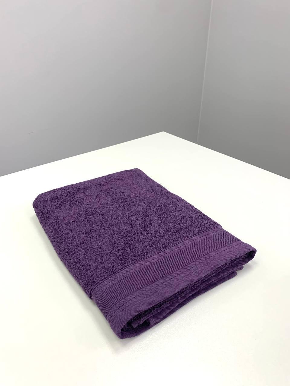 Полотенце махровое с бордюром 400г/м2 70х140 см Темно-фиолетовый (9891521) - фото 5 Полотенце махровое с бордюром 400г/м2 70х140 см Темно-фиолетовый (9891521) - фото 5