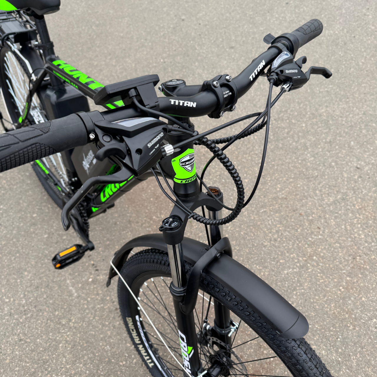 Велосипед з Е-комплектом Titan з багажником 29" Hunter 2025 48 В 1000 Вт MXSUS 15 Ah/до 55 км запас ходу з дисплеєм LSD10/Pas-ассистент (c4e8ad5b) - фото 2