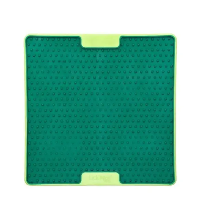 Коврик для лакомства LickiMat Pro Soother 20x20 см Зеленый - фото 2 Коврик для лакомства LickiMat Pro Soother 20x20 см Зеленый - фото 2