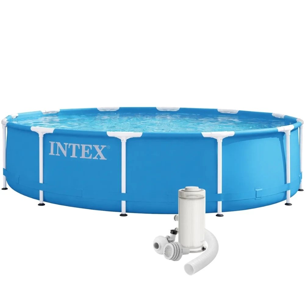 Басейн каркасний Intex 28212 366х76 см з картриджним насосом Синій (147-9-28212#2025) Басейн каркасний Intex 28212 366х76 см з картриджним насосом Синій (147-9-28212#2025)