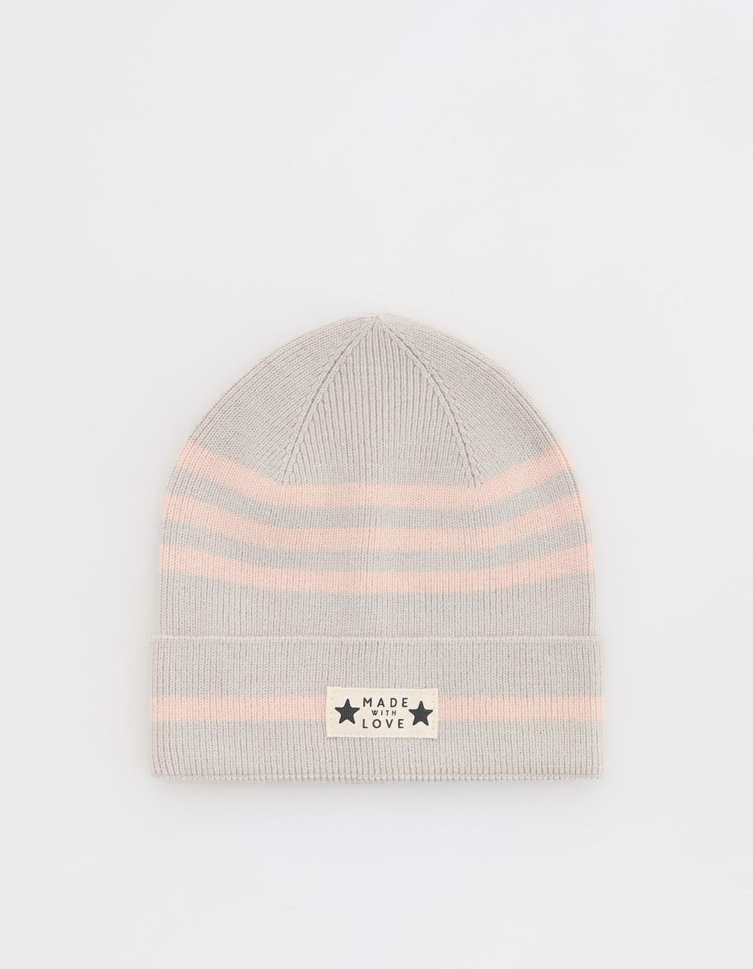 Шапка-бини детская демисезонная для девочки Reserved 48 см Серый (25091107A)