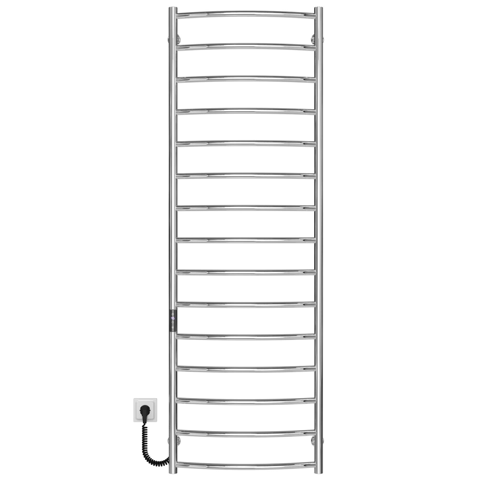 Рушникосушарка електрична Deffi Класік П15 JD03 ліве підключення нержавіюча сталь 500х1600 мм Хром (C.DK.160.50.15.E.C.L.1)