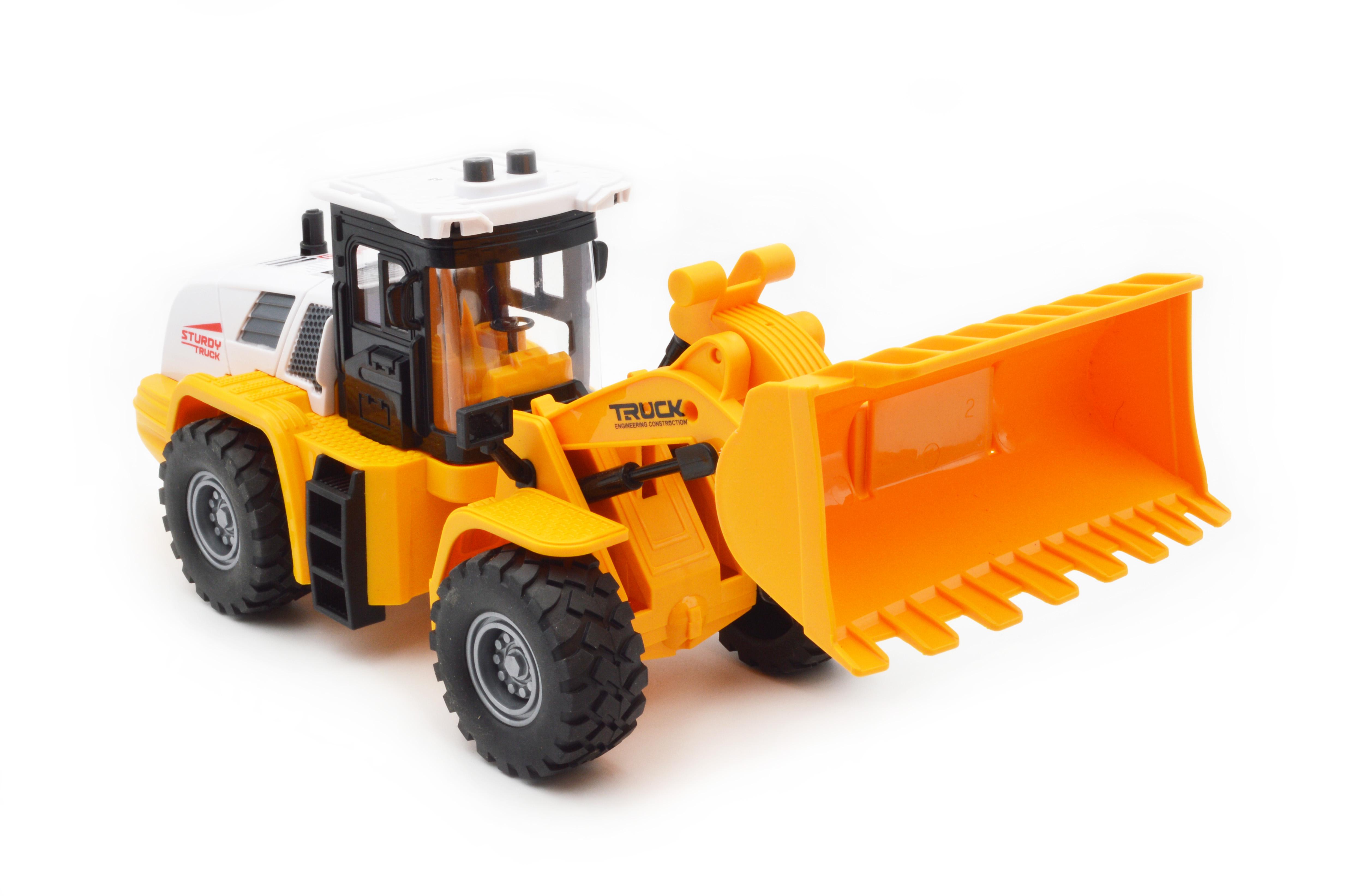 Игрушечный бульдозер JS129-1 инерция свет звук - фото 6 Игрушечный бульдозер JS129-1 инерция свет звук - фото 6