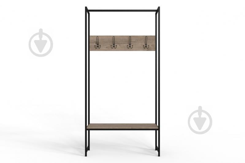 Вешалка напольная Ferrum-decor Трелис 12 180x90x38 см Дуб / Черный (XK00272) Вешалка напольная Ferrum-decor Трелис 12 180x90x38 см Дуб / Черный (XK00272)