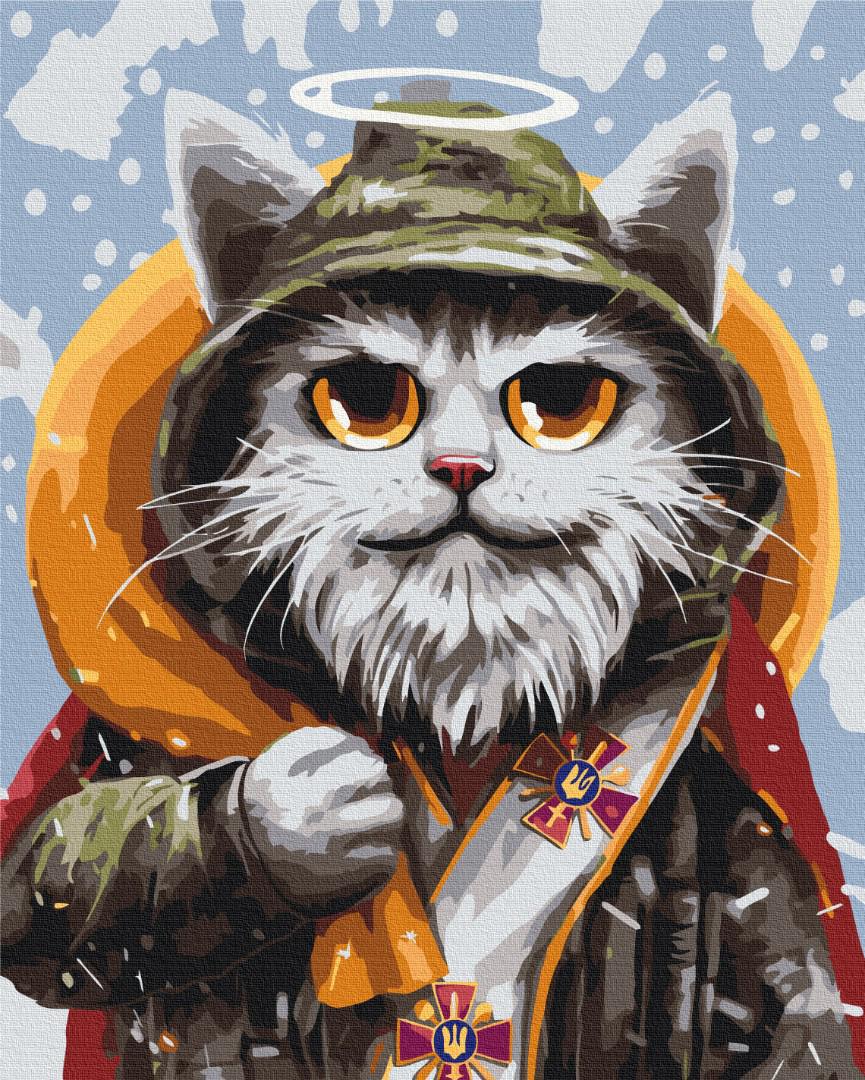 Картина по номерам Brushme Котик святой Николай 50x60 см (BS53442L) Картина по номерам Brushme Котик святой Николай 50x60 см (BS53442L)