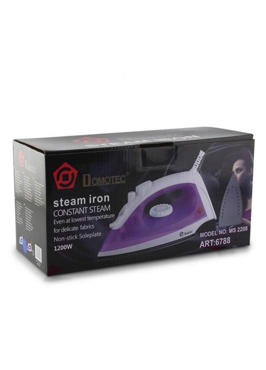 Утюг с тефлоновым покрытием Domotec MS 2208 1200 Вт Фиолетовый (8879МХ) - фото 4