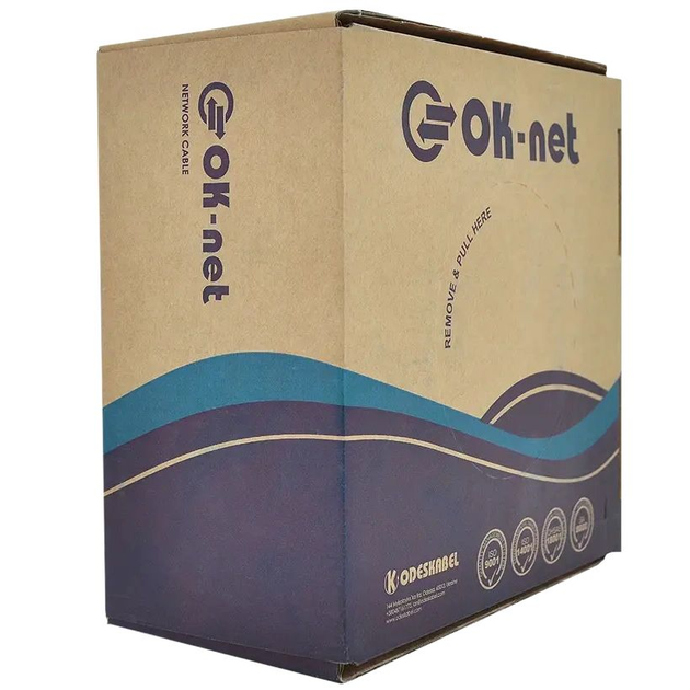 Кабель мережевий U/UTP мідний Одескабель КПВ-ВП 350 100 м White (28745761)