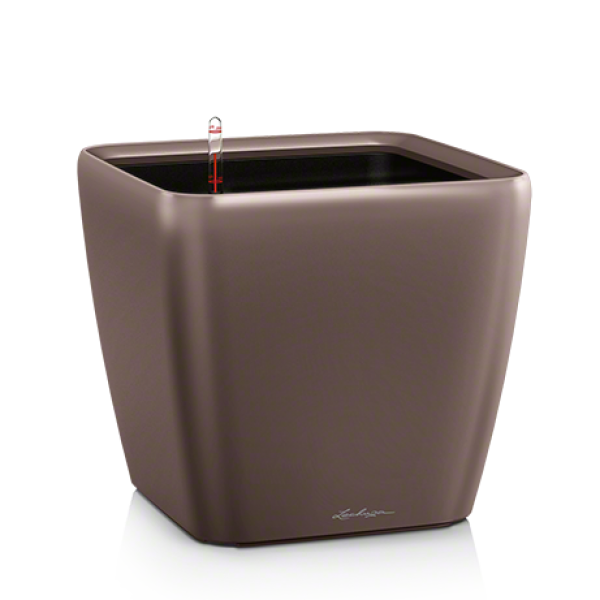 Умный горшок Lechuza Quadro Premium LS 21 квадратный 4 л 23x20 см Кофе