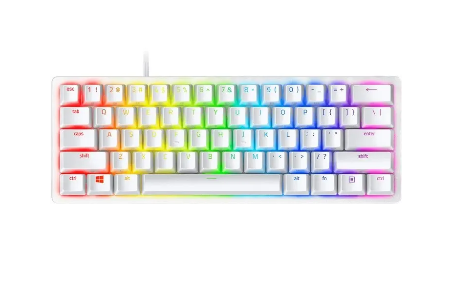 Клавіатура дротова Razer Huntsman Mini Mercury Red Switch RU USB White