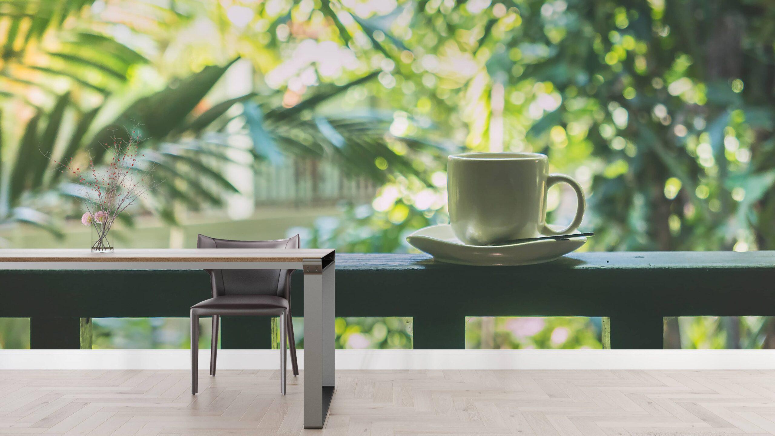 Фотообои флизелиновые Styleo Print-walls Тишина на балконе 0673 300х200 см (Pw-0673)