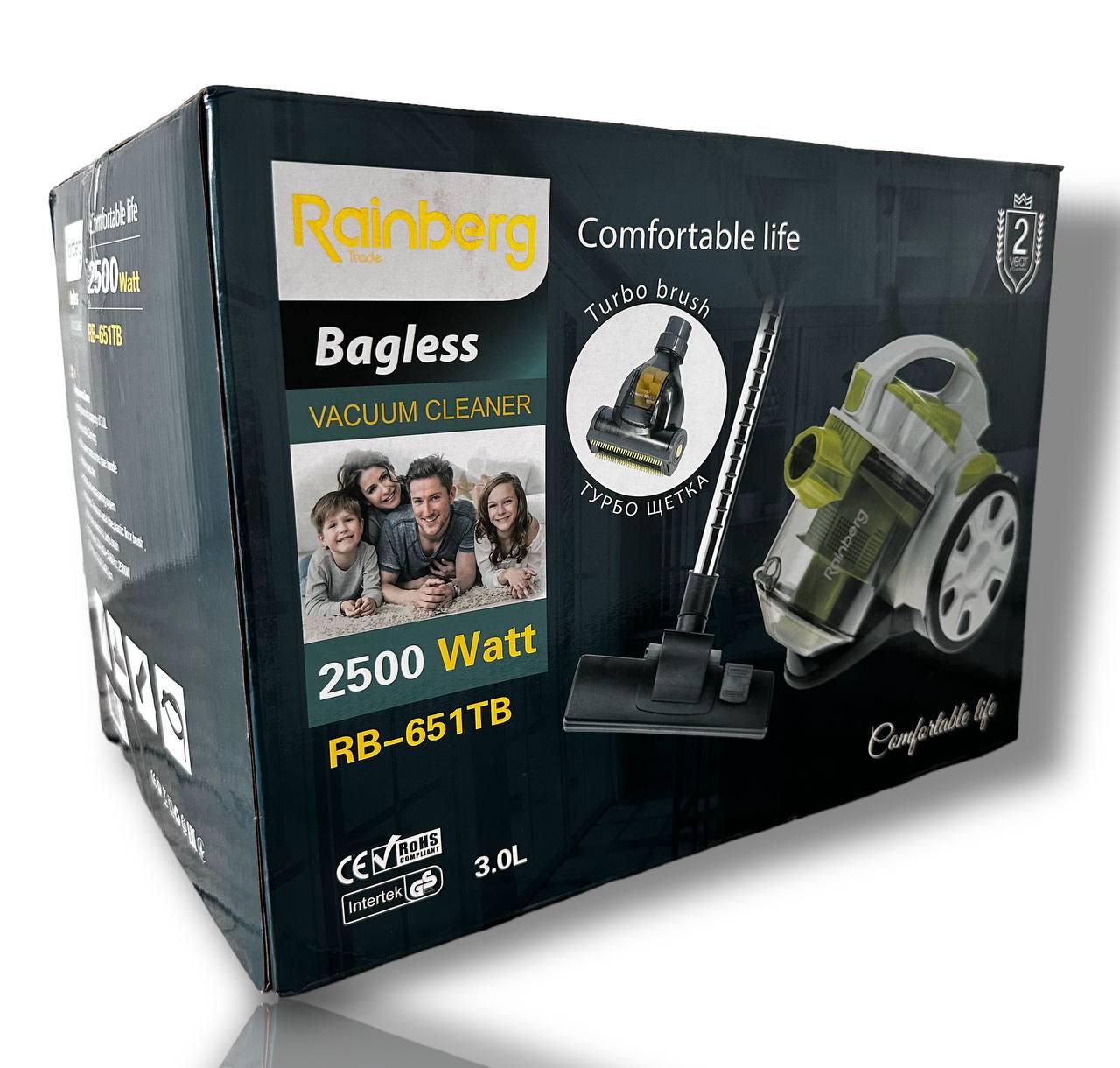 Пылесос колбовый Rainberg (RB-651TB) - фото 10 Пылесос колбовый Rainberg (RB-651TB) - фото 10