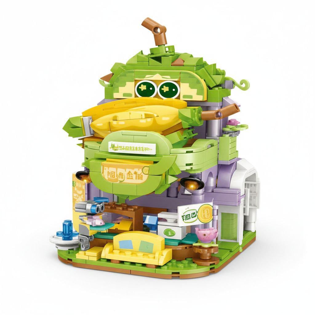 Конструктор детский Домик-Дуриан 36015 697 дет. Зеленый (31917441)