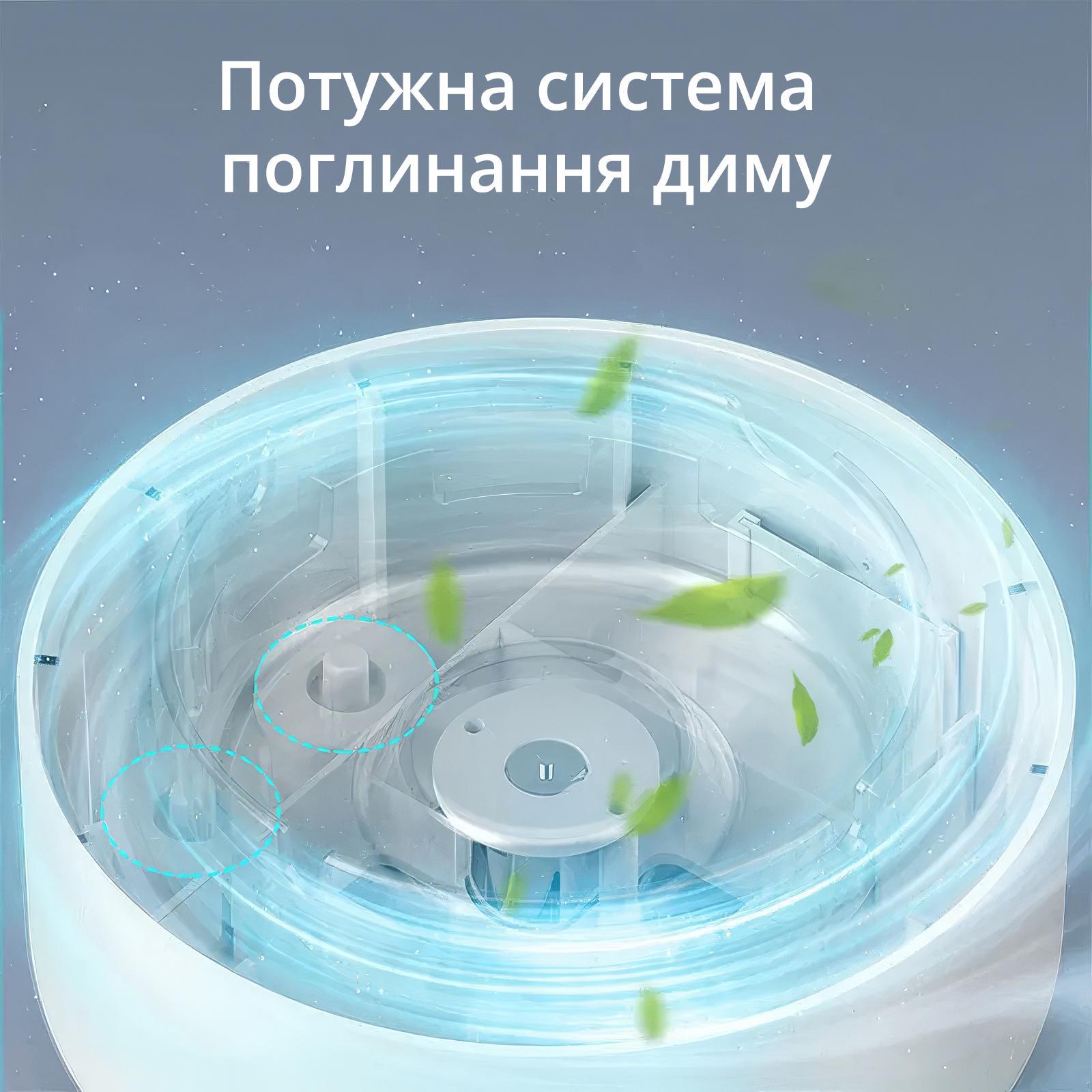 Попільничка бездимна настільна з функцією очищення повітря від тютюнового диму Білий - фото 5