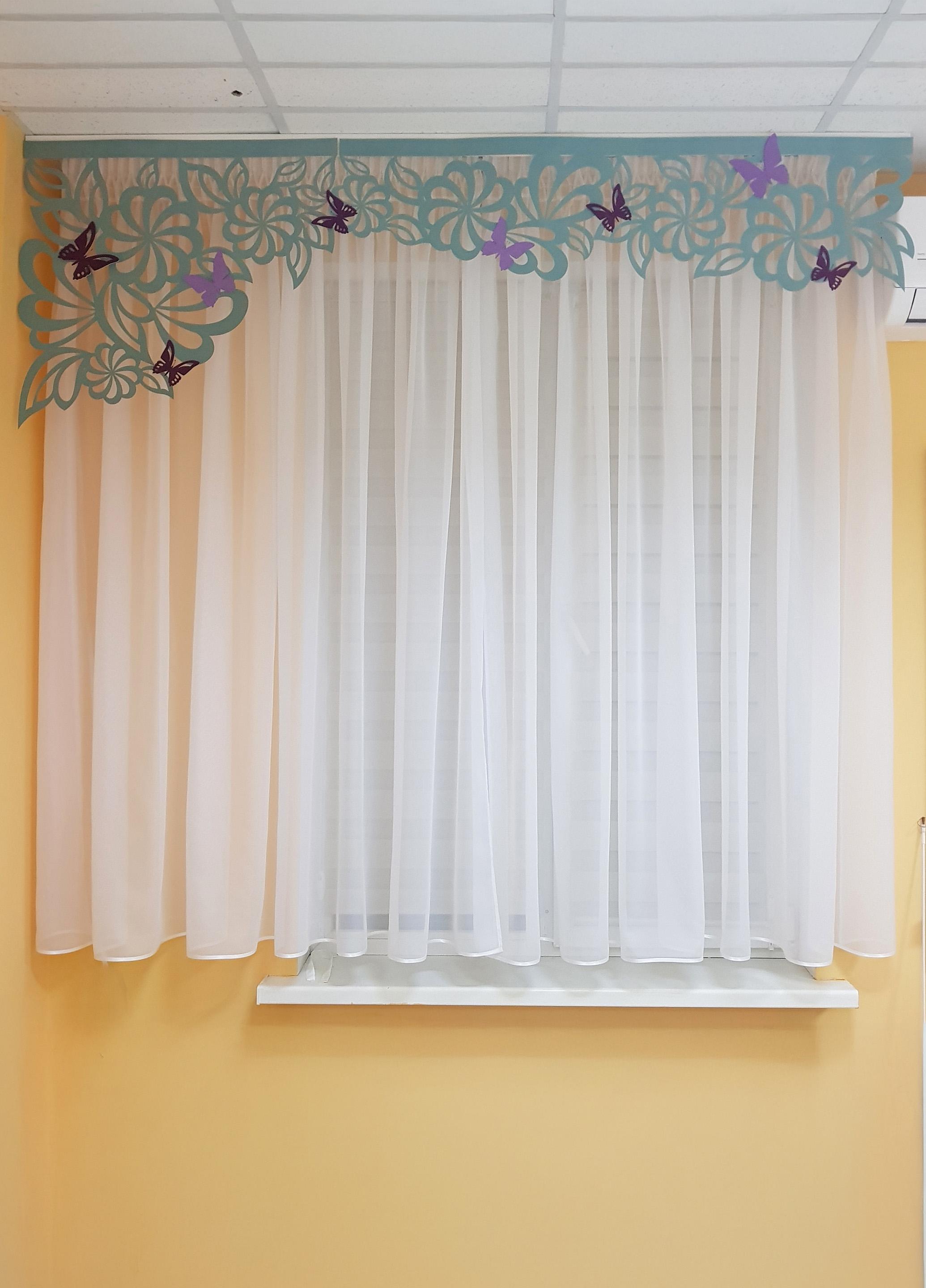 Ламбрекен ажурный жесткий Firanka Ажур Flowers 2 м Бирюзовый (141 6л) - фото 2 Ламбрекен ажурный жесткий Firanka Ажур Flowers 2 м Бирюзовый (141 6л) - фото 2