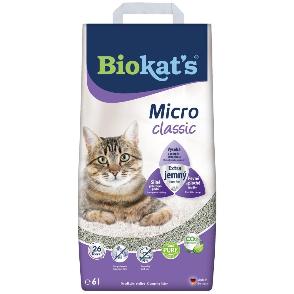 Наполнитель для кошачьего туалета бентонитовый Biokat's Micro Classic 6 л (2330399453)