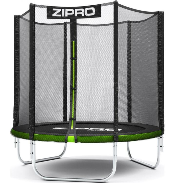 Батут с внутренней сеткой Zipro Jump Pro 6 футов 183 см Черно-зеленый (5902659843173)