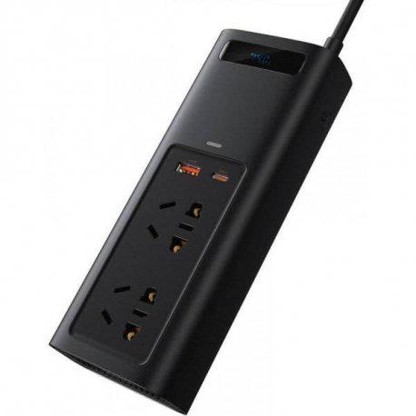 Автомобільний інвертор BASEUS In Car Inverter 150W 220V CN EU Black (CRNBQ-A01) - фото 3 Автомобільний інвертор BASEUS In Car Inverter 150W 220V CN EU Black (CRNBQ-A01) - фото 3