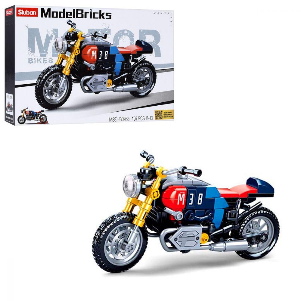 Конструктор SLUBAN M38-B0958 Model Bricks Мотоцикл 197 деталей в коробке (114269) - фото 2 Конструктор SLUBAN M38-B0958 Model Bricks Мотоцикл 197 деталей в коробке (114269) - фото 2
