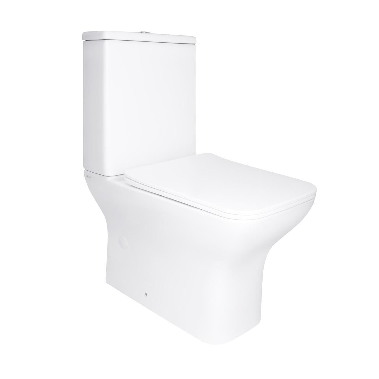 Унитаз напольный Qtap Aries Rimless безобедочный с сиденьем Soft-close White (QT03228302W) Унитаз напольный Qtap Aries Rimless безобедочный с сиденьем Soft-close White (QT03228302W)