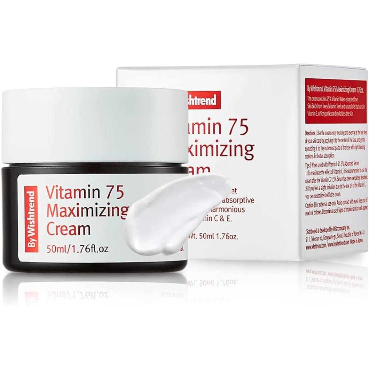 Крем витаминный с облепиховым экстрактом By Wishtrend Vitamin 75 Maximizing Cream 50 мл - фото 2