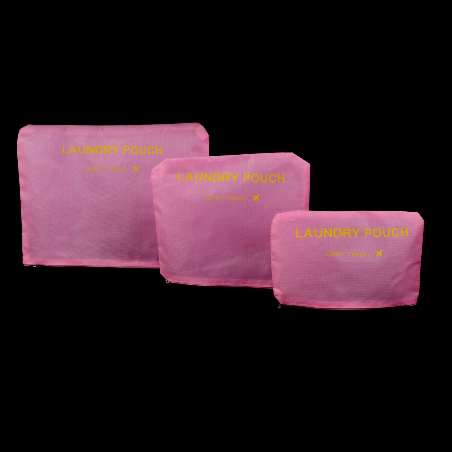 Набор органайзеров для путешествий и дома 6в1 нейлон водоотталкивающий Розовый (КДО-15-3) - фото 5 Набор органайзеров для путешествий и дома 6в1 нейлон водоотталкивающий Розовый (КДО-15-3) - фото 5