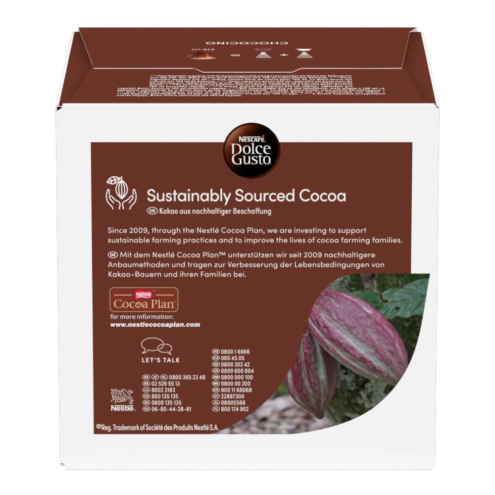 Горячий шоколад Nescafe Dolce Gusto Chococino 16 шт. - фото 3 Горячий шоколад Nescafe Dolce Gusto Chococino 16 шт. - фото 3