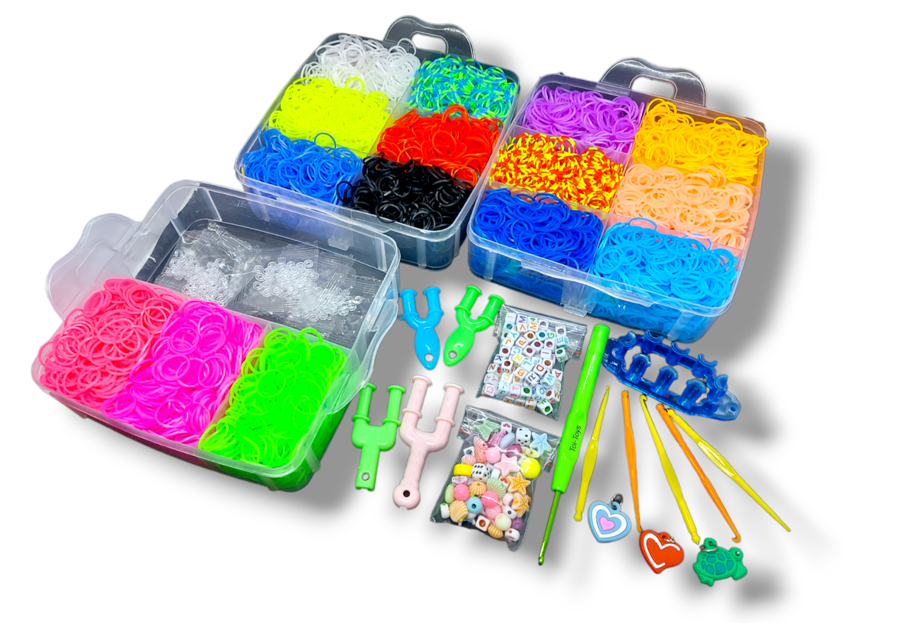 Набор резинок для плетения браслетов Fashion Loom Bands Euro 3-ярусный 10000 шт.