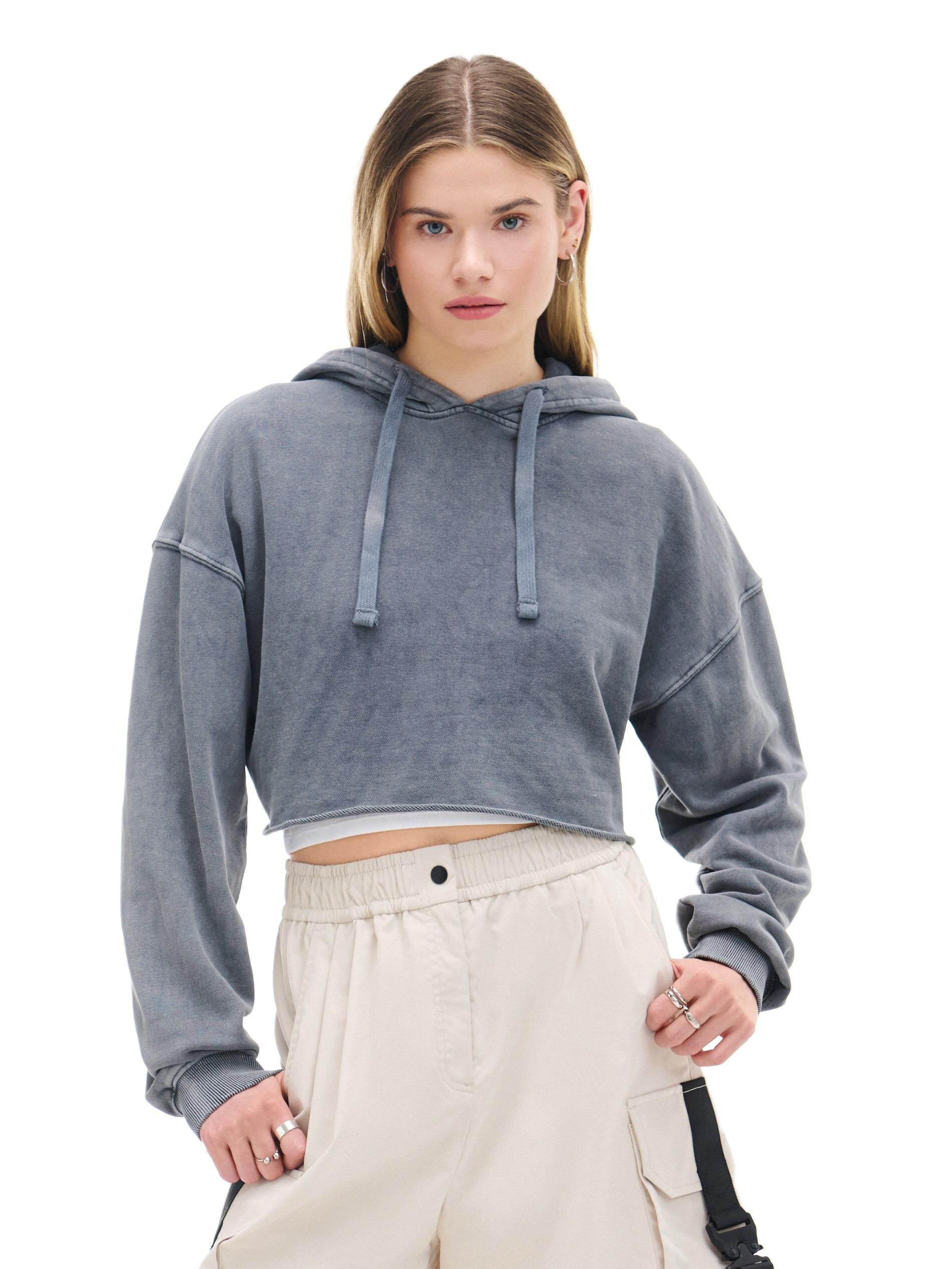 Худи Cropp 9393Y S Серый