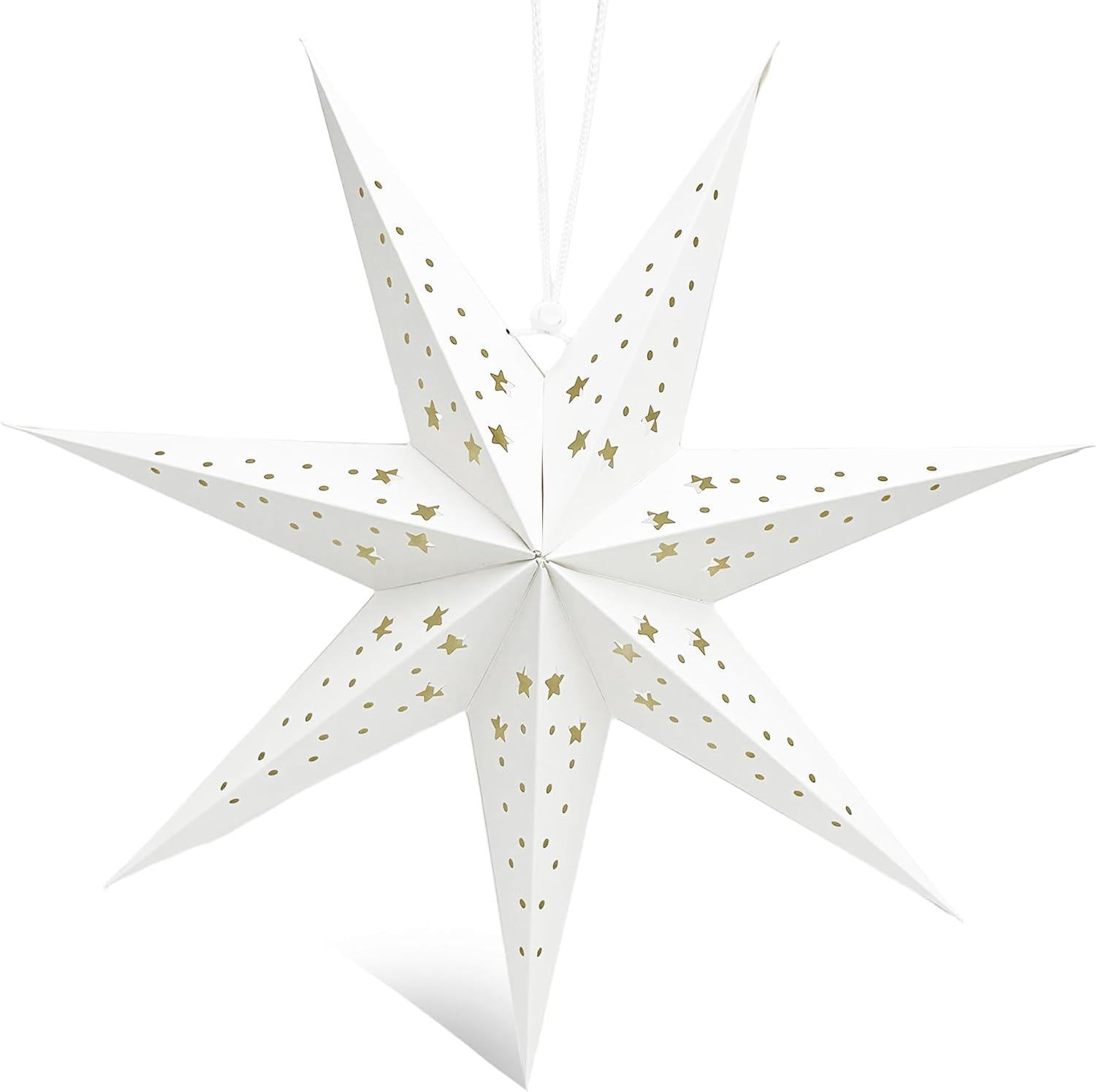 Звезда бумажная декоративная YeahBoom 45 см с LED-подсветкой (9/862)