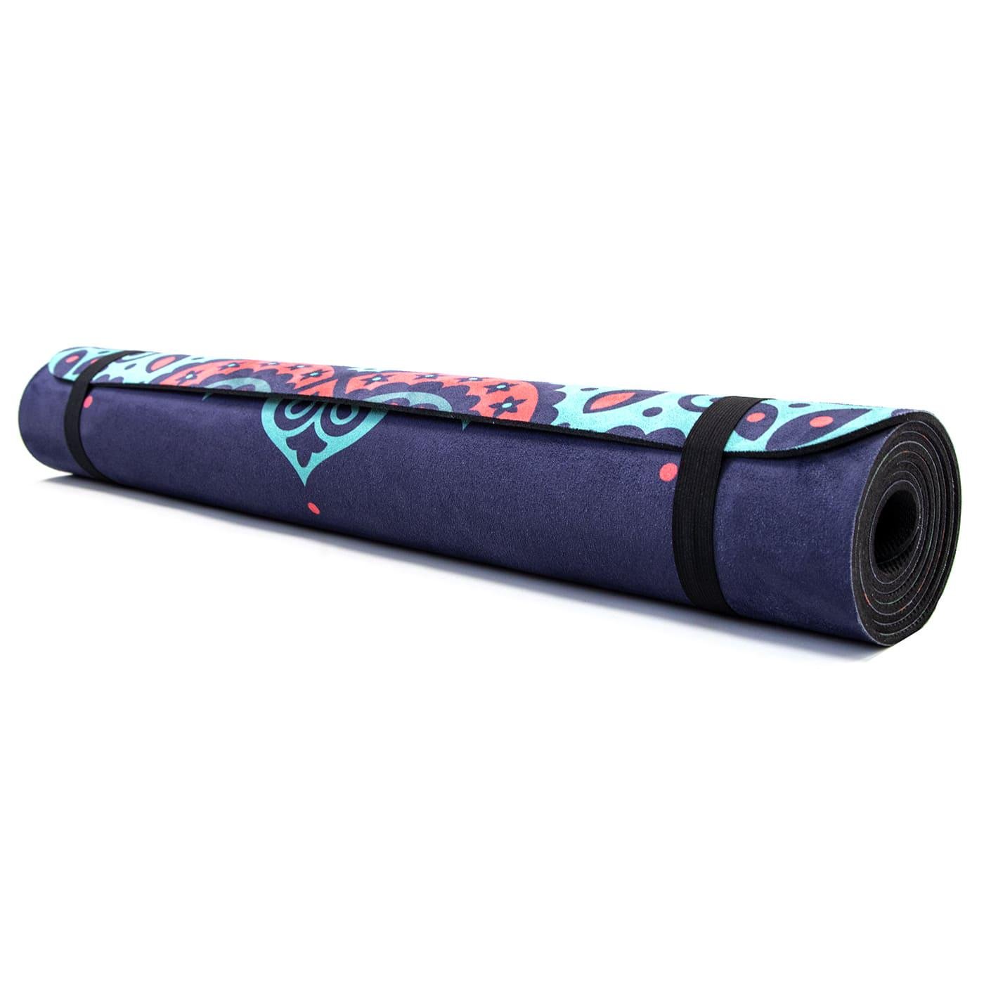 Килимок для йоги та фітнесу OSPORT каучук/замша 4 мм 183x68 см Бірюзово-блакитний (OF-0286-022) - фото 6 Килимок для йоги та фітнесу OSPORT каучук/замша 4 мм 183x68 см Бірюзово-блакитний (OF-0286-022) - фото 6