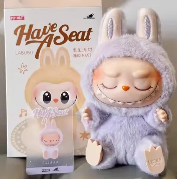 М'яка іграшка підвісна Лабубу 15 см Фіолетовий (27158742) - фото 2