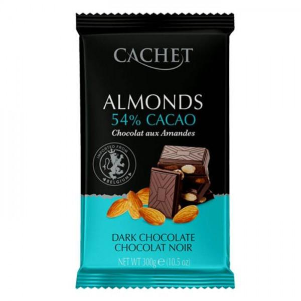 Шоколад Cachet with Almonds Dark Chocolate 300 г (216445) - фото 1