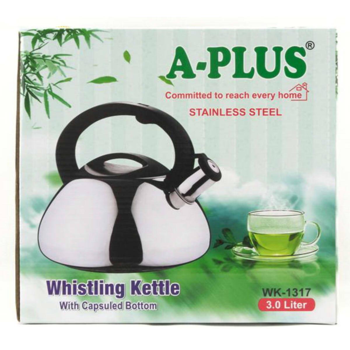 Чайник A-Plus со свистком 3,0 л (1317-WK) - фото 6 Чайник A-Plus со свистком 3,0 л (1317-WK) - фото 6