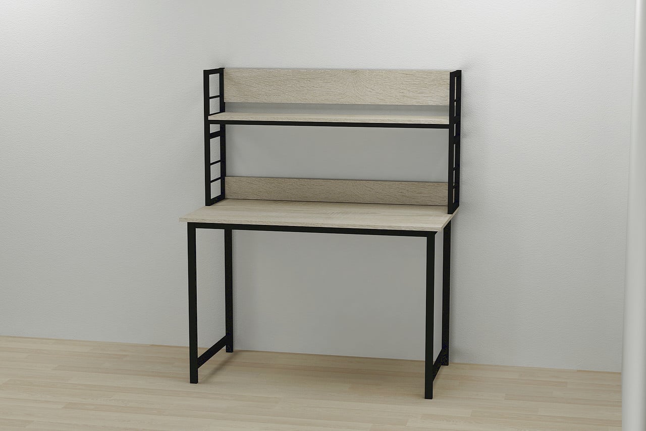 Надбудова для столу Ferrum-decor Лінкольн ДСП 60x140x28 см Чорний/Сонома (LIN0046)