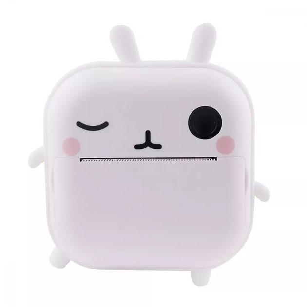 Фотоаппарат цифровой детский Animals M2 48Mp с мгновенной печатью фото с набором бумаги 1200 mAh Белый (2822285426)